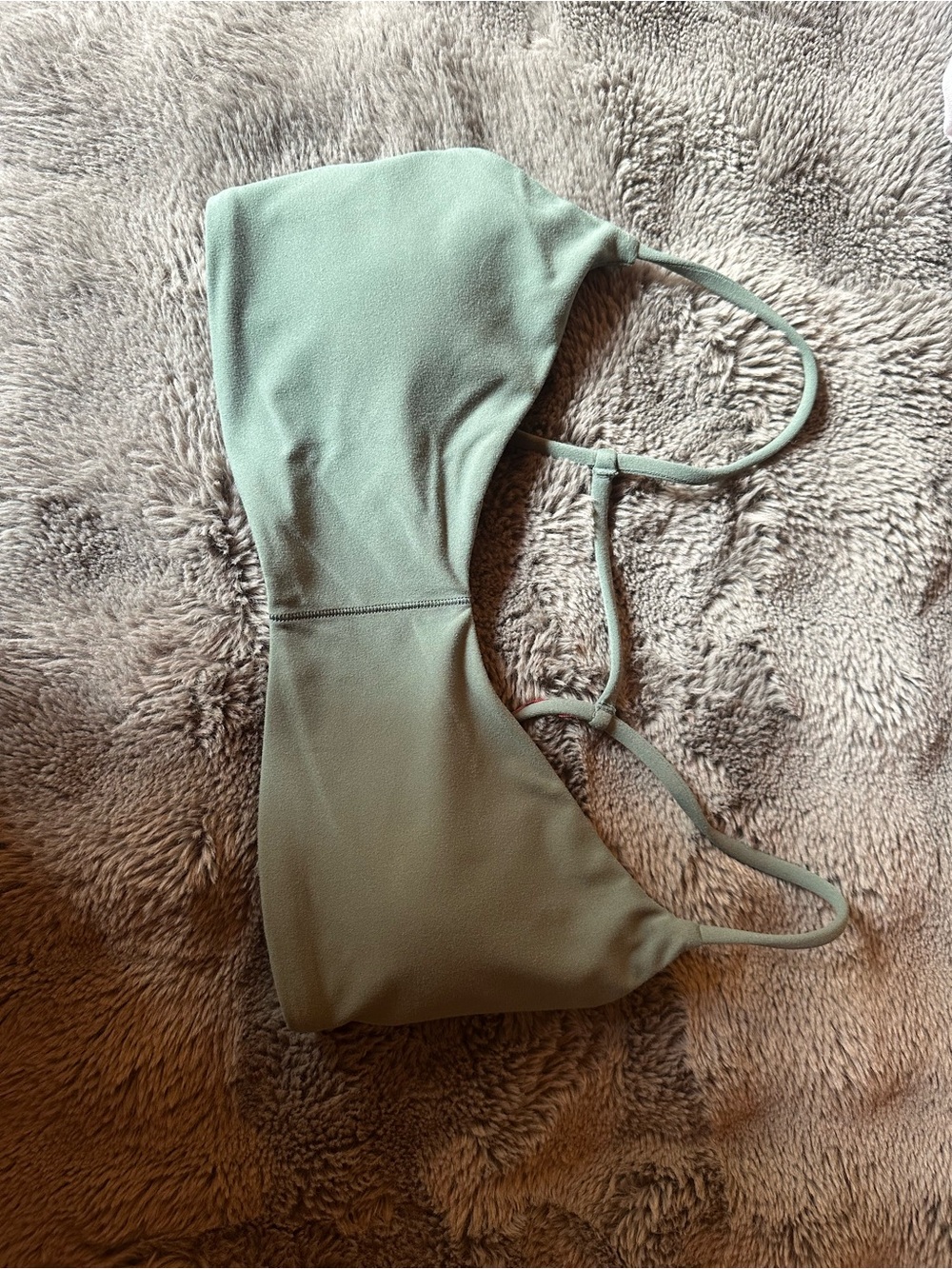 Vuori Sage Green Strappy Sports Bra